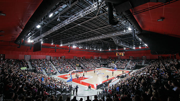 Flimmerfri LED-belysning för arenor