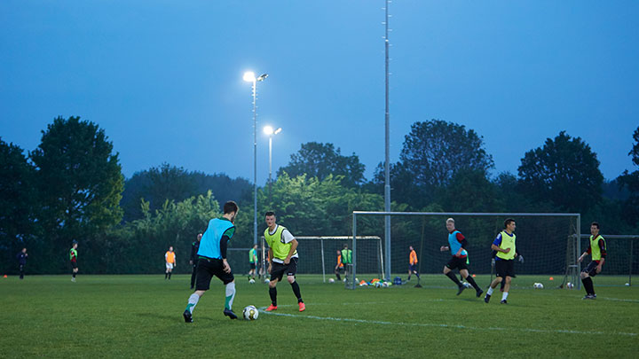 Sparta'25 football club with Philips Lighting luminaires