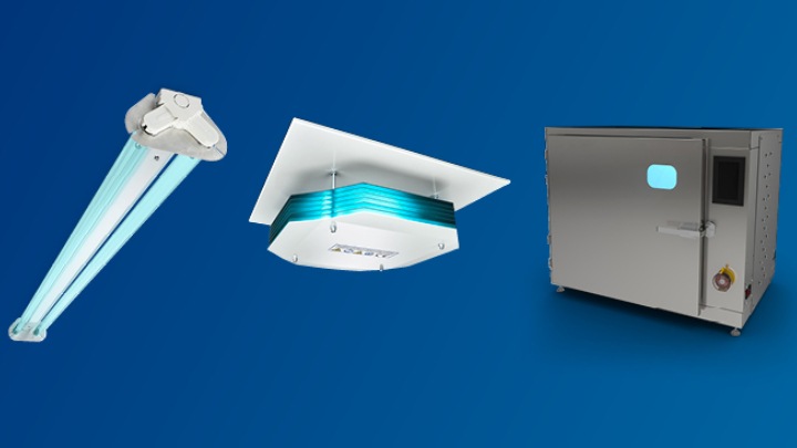Utbud av Philips UV-C-lampor, armaturer, enheter, styrsystem och tjänster