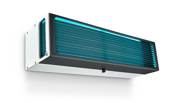bild på Philips väggmonterade luftrenare med UV-C-desinfektion