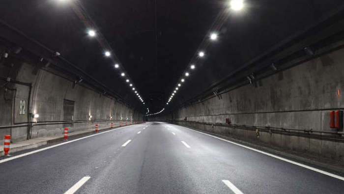 Ingången till Lundbytunneln