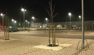 Skapa en säkrare parkeringsplats med vitt ljus från Philips