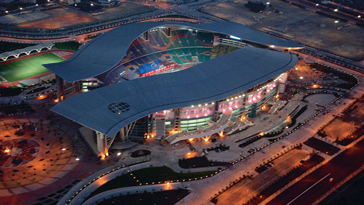 Guangzhou Olympic Stadium belyst med produkter från Philips Lighting