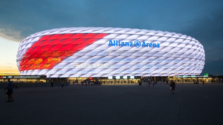 Philips LED Sonderbeleuchtung Allianz Arena under Audi Cup - Idrottsbelysning