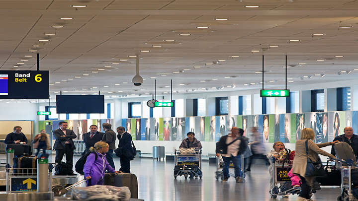 Philips LED-downlights på Arlanda flygplats