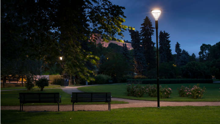Parken blir tryggare med bättre belysning tack vare Metronomis LED