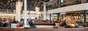 Cirkulär belysning på Schiphol flygplats