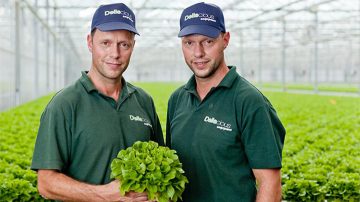 Roy and Mark Delissen, the owners of Deliscious, a lettuce growth company which uses Philips horticulture lighting